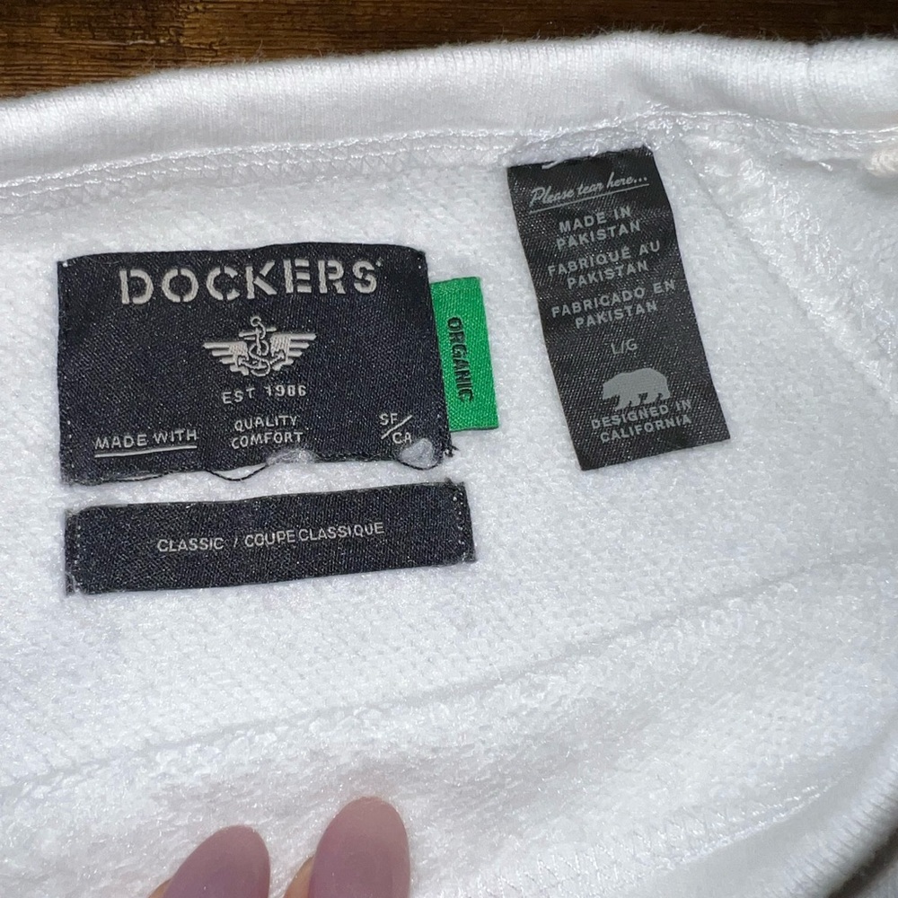 Classic White Men's Sweater - Picture 3 of 3